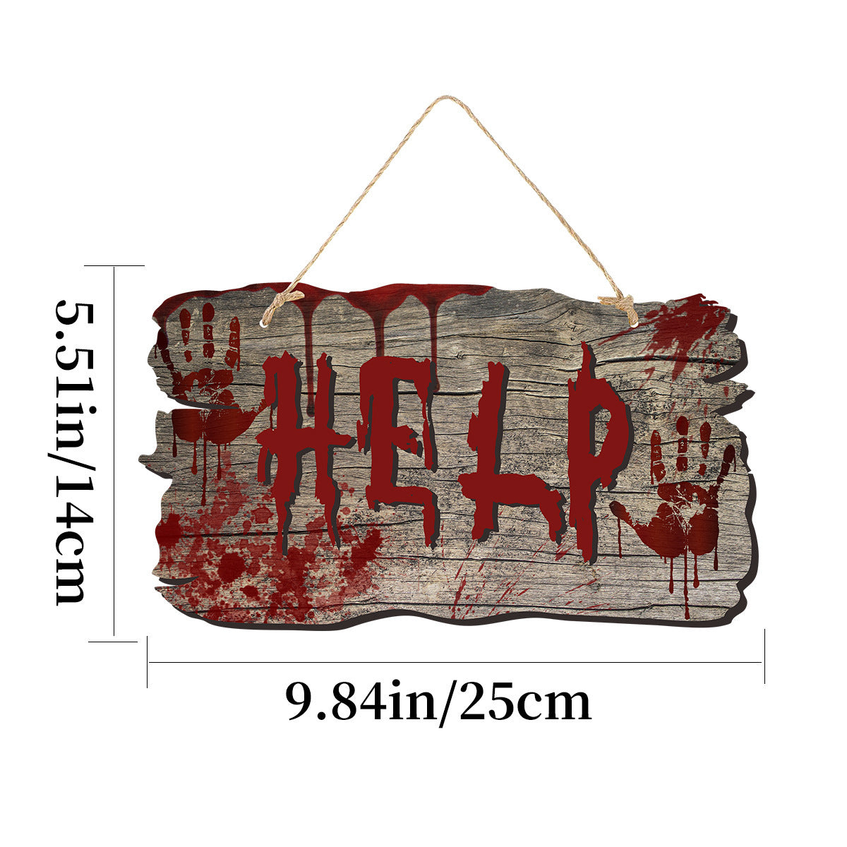 Wooden Ghost Doorplate Decor