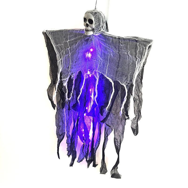 Halloween Outdoor Hanging Ghost Skull Skeleton Prop
