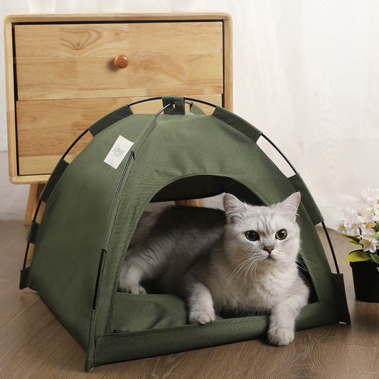Cat Tent Cooling Mat & Cozy Bed for Cats & Dogs