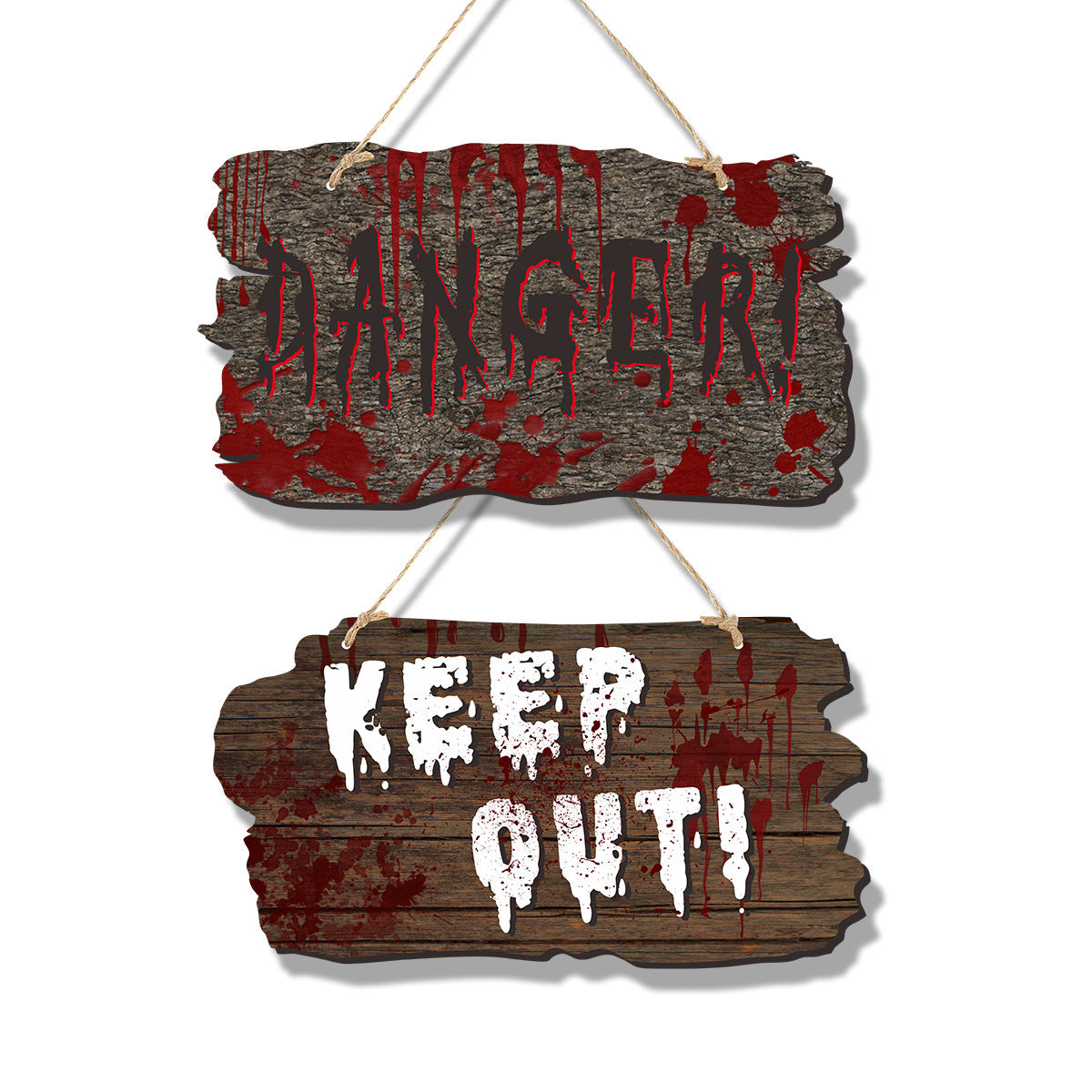 Wooden Ghost Doorplate Decor