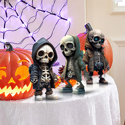 Halloween Cool Skeleton Figurines