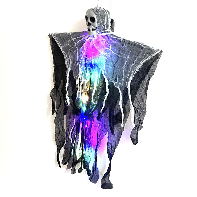 Halloween Outdoor Hanging Ghost Skull Skeleton Prop