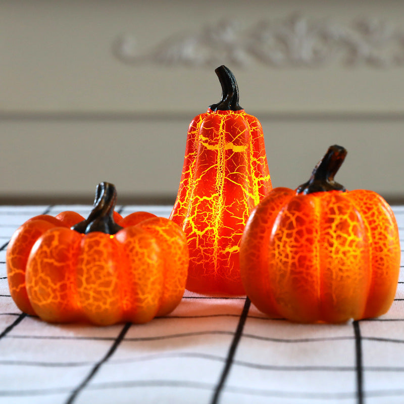 Halloween Pumpkin Lantern Simulation LED Candle Lamp