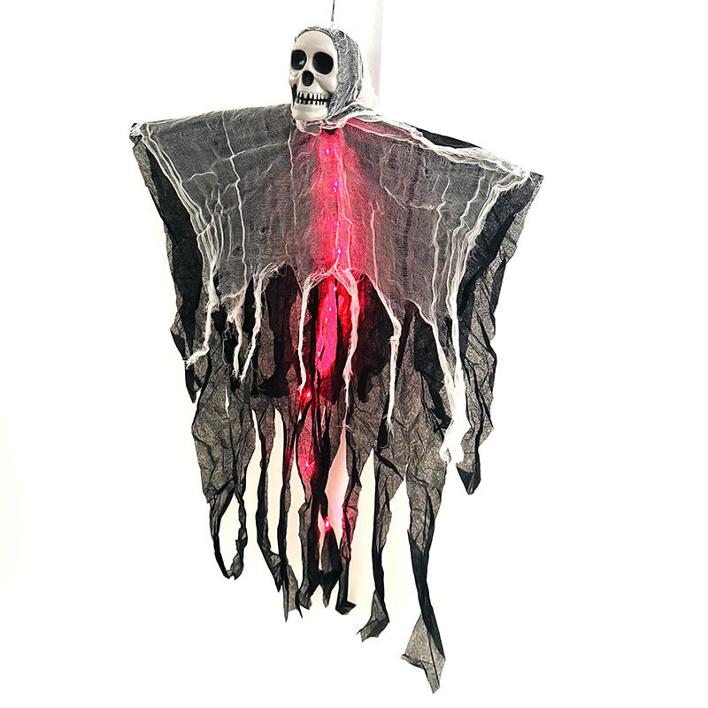 Halloween Outdoor Hanging Ghost Skull Skeleton Prop