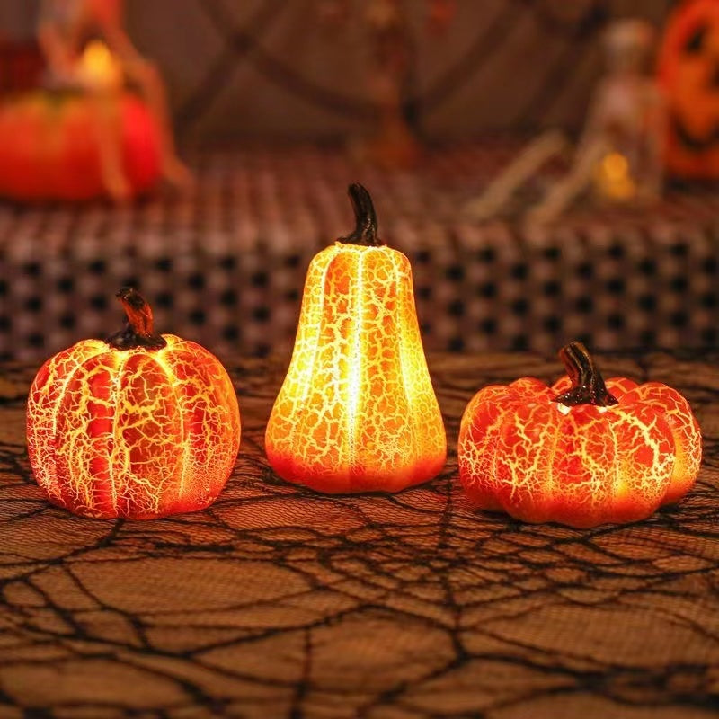 Halloween Pumpkin Lantern Simulation LED Candle Lamp