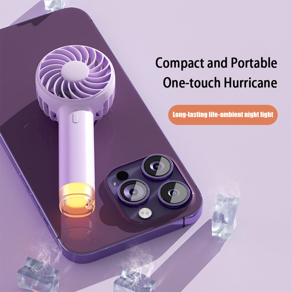 Portable Charging Small Lamp & Handheld Electric Fan