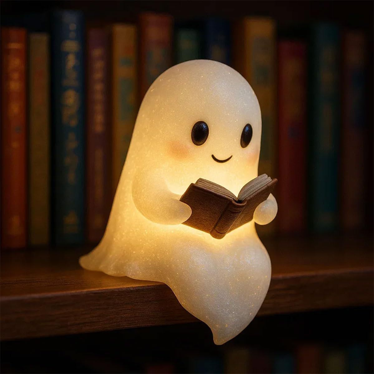 Cute LED Ghost Night Light & Halloween Decoration