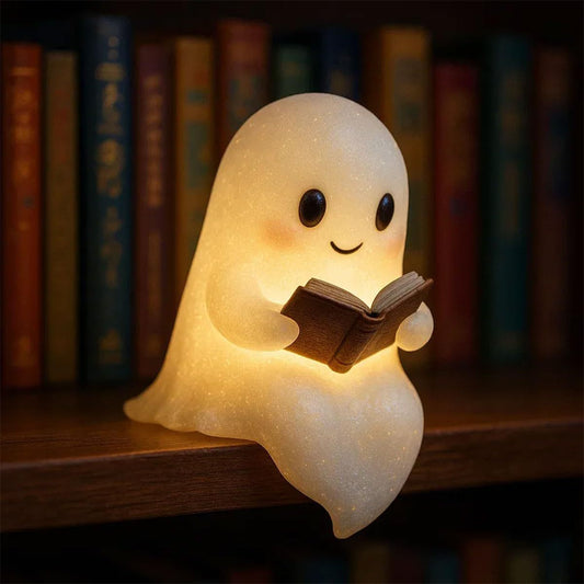 Cute LED Ghost Night Light & Halloween Decoration