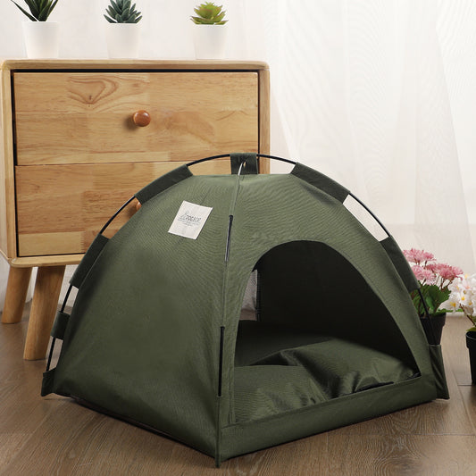 Cat Tent Cooling Mat & Cozy Bed for Cats & Dogs