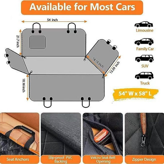 Pet Car Rear Seat Mat Water & Dirt Resistant